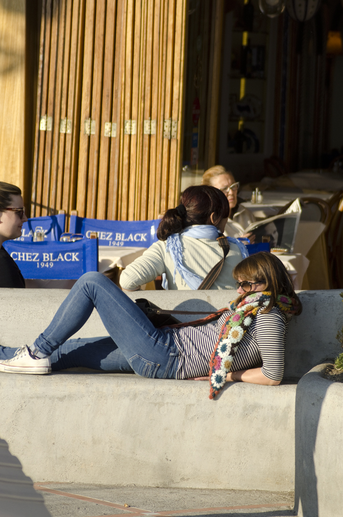 Even the people get to relax