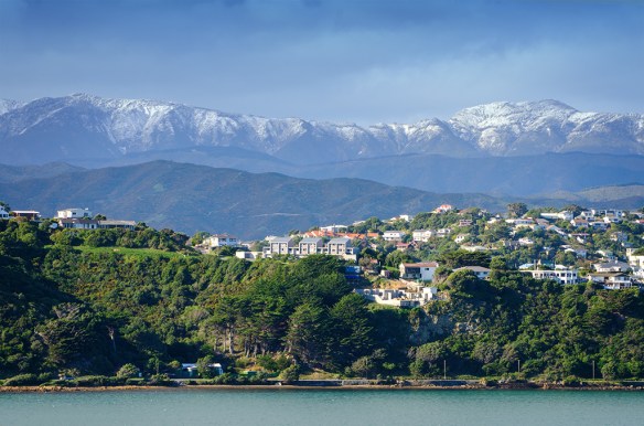 Snow across the harbour