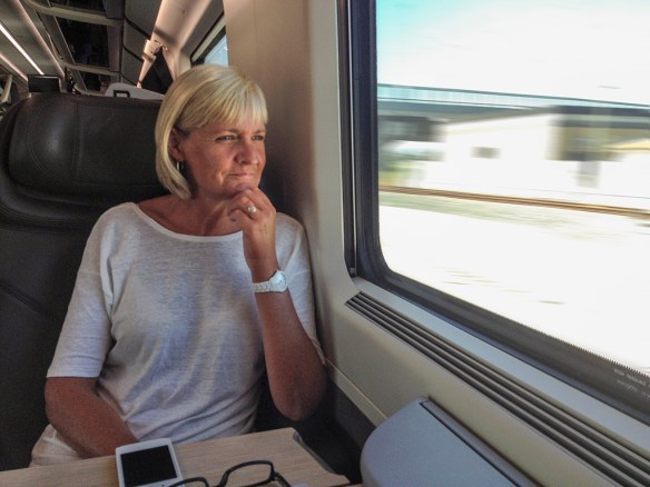 Jean travelling at 246 km/h north of Napoli